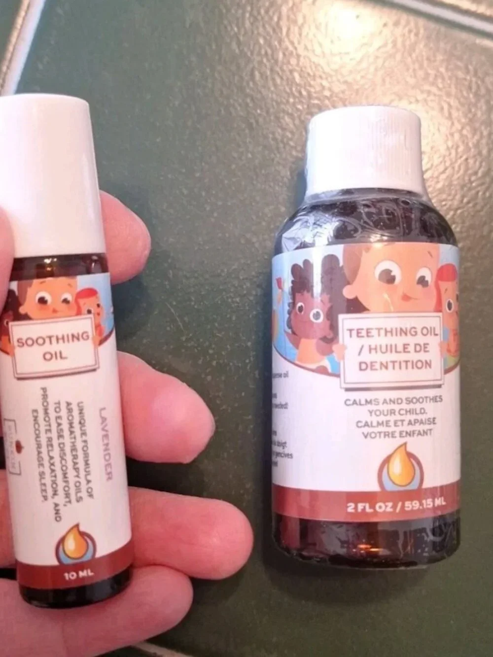 Baby Teething Oil (2 Oz) and Lavender Soothing Oil (10 ml) Bundle for Sore Gums